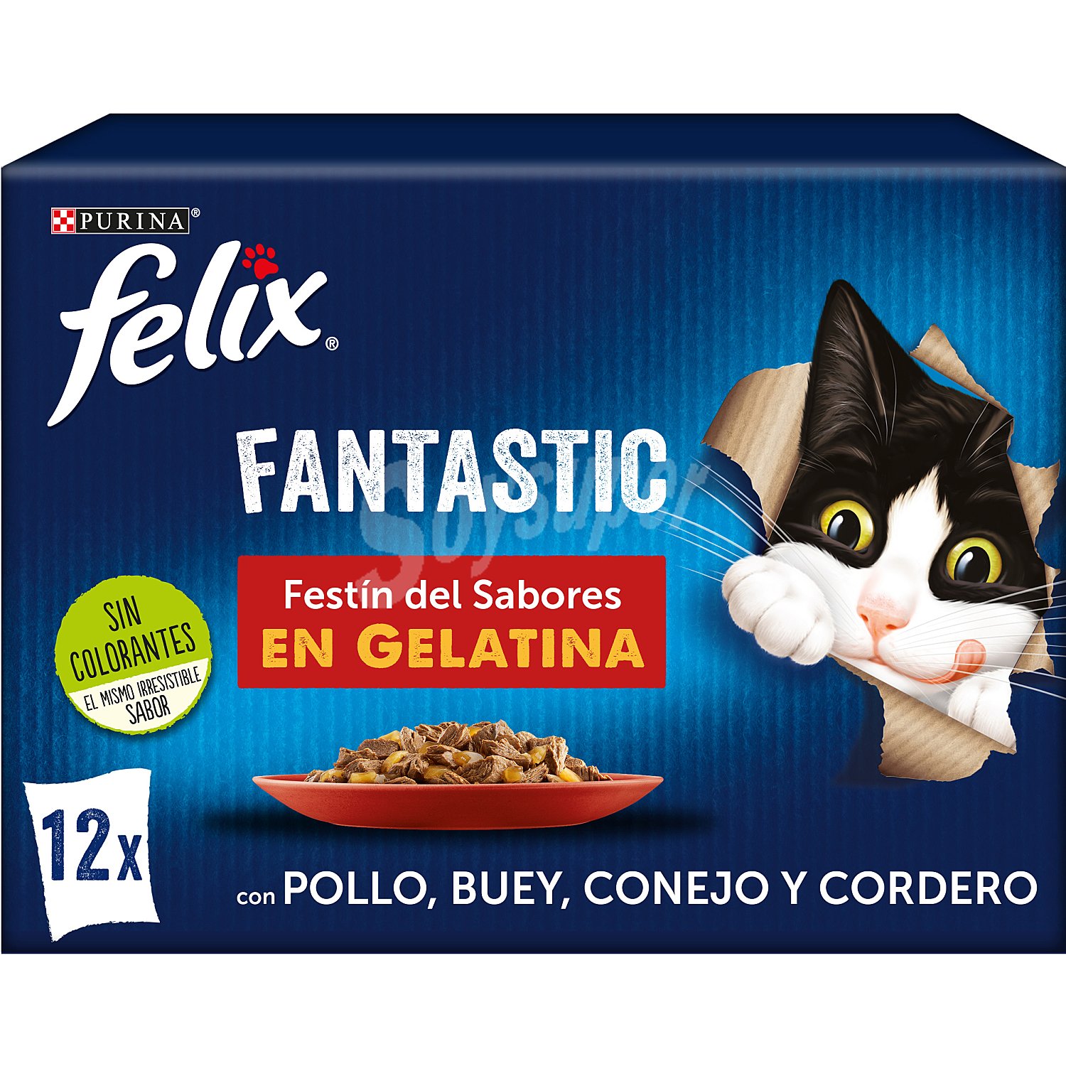 Fantastic selección de carnes en gelatina para gatos