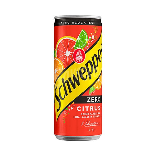 Schweppes Refresco sabor mandarina, lima, naranja y pomelo schweppes citrus zero