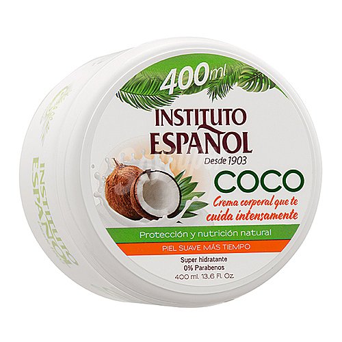 Instituto español Crema corporal super hidratante con leche de coco instituto español