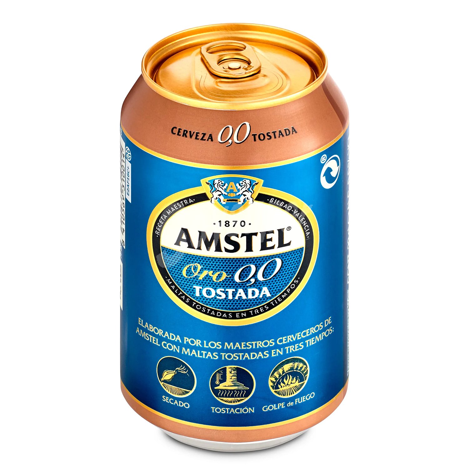 Cerveza 0,0 % tostada amstel ORO