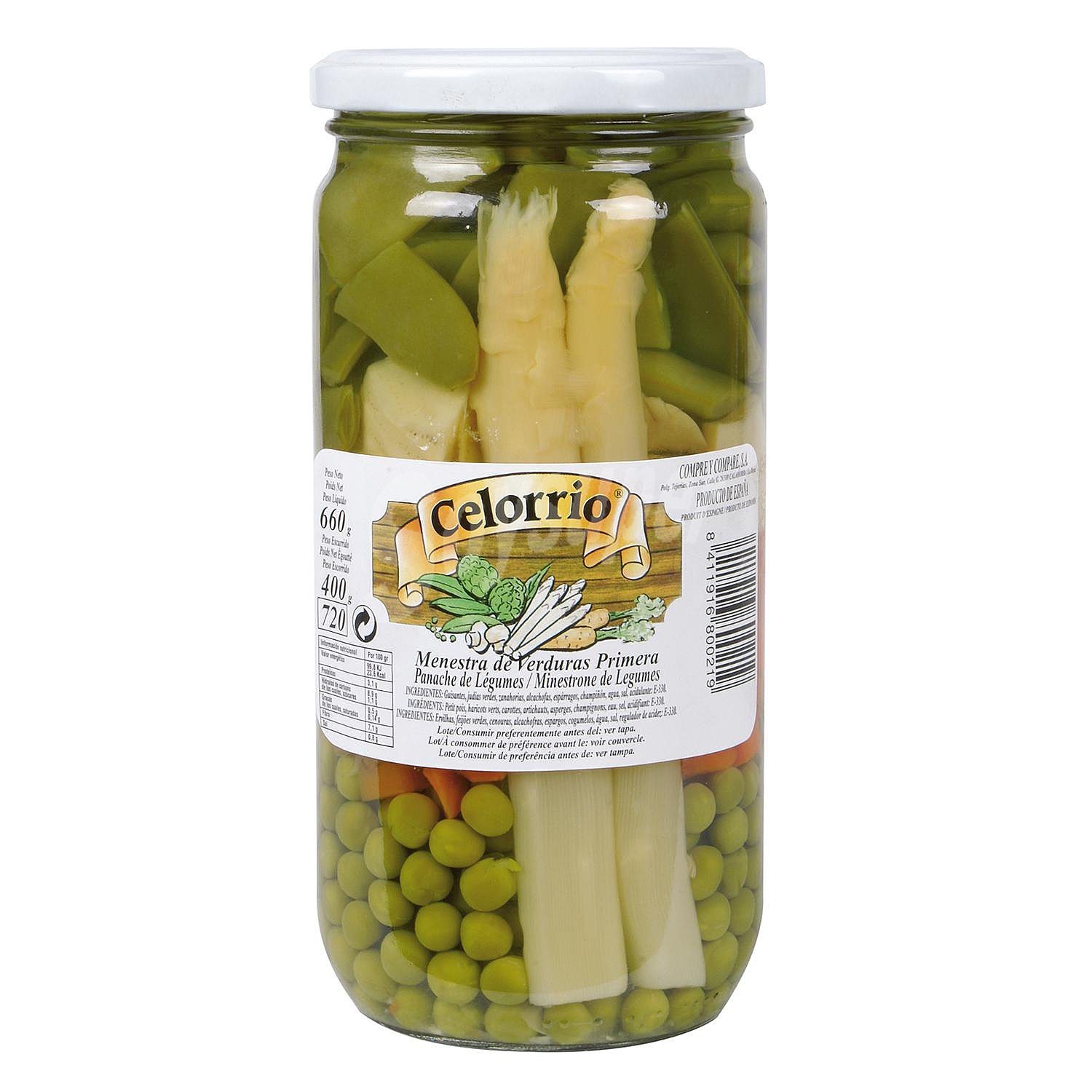 Menestra de verduras Celorrio