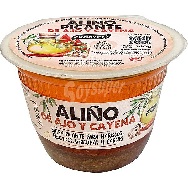 Aliño picante de ajo y cayena