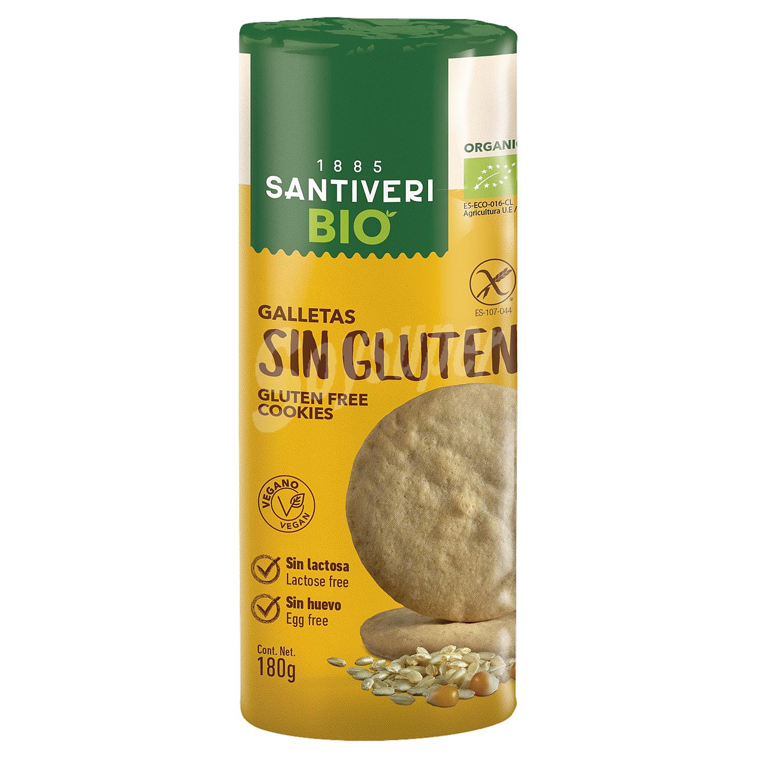 Galletas digestive ecológica Santiveri sin gluten y sin lactosa