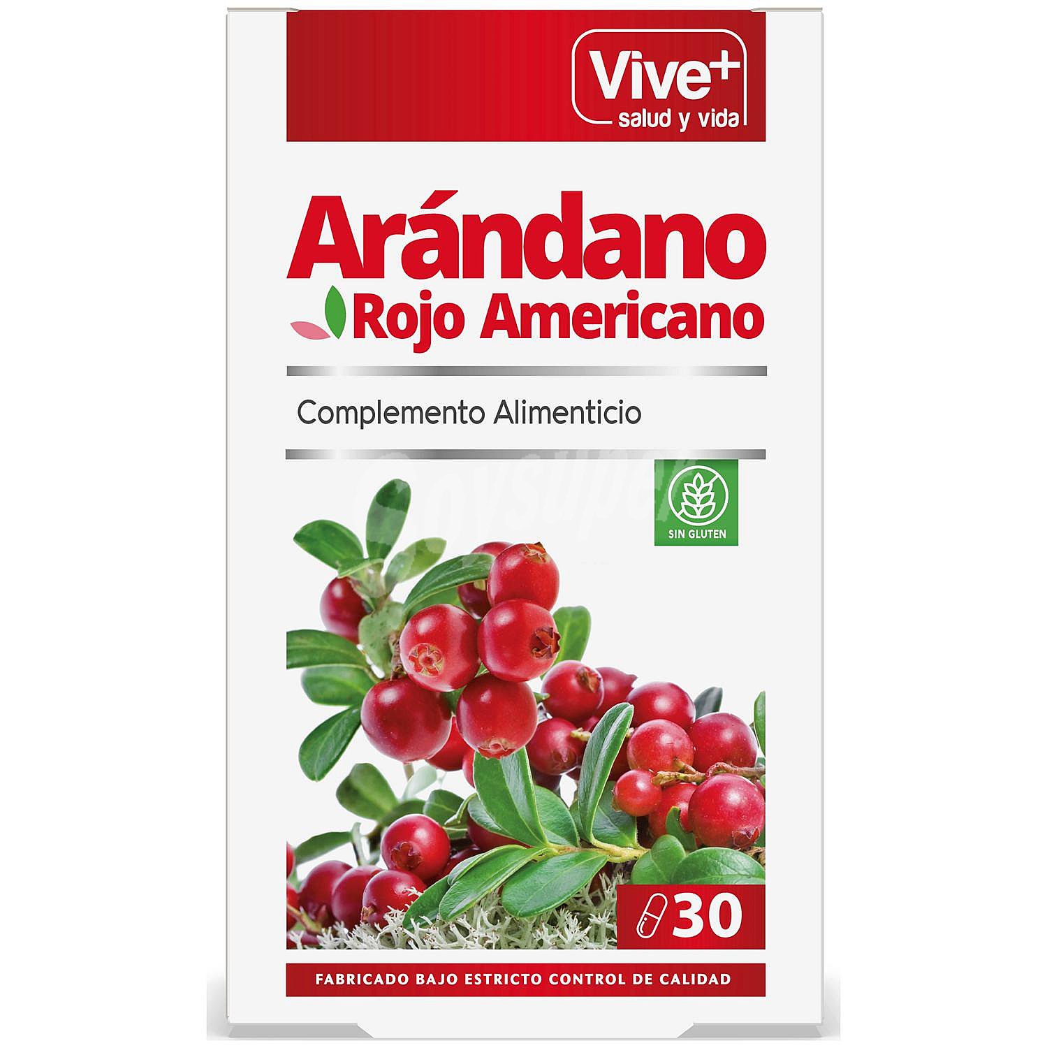 Complemento alimenticio vive plus arándano rojo americano ápsulas