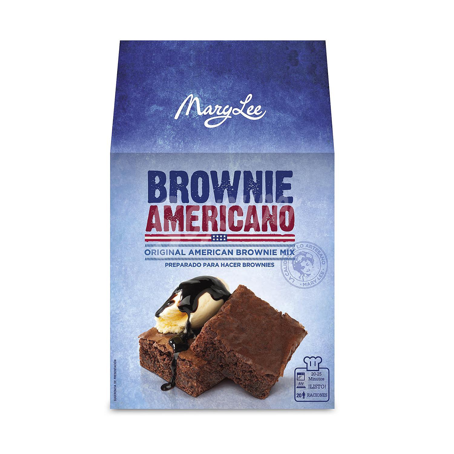 Preparados para hacer brownie americano