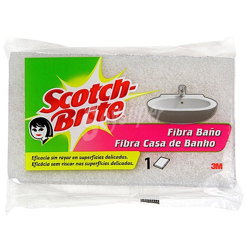 Scotch-brite Estropajo de fibra blanca scotch brite