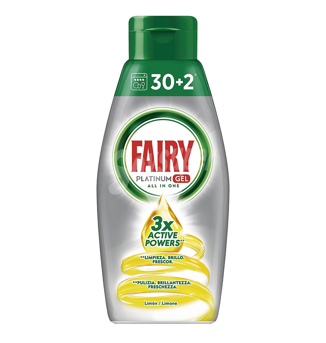 Lavavajilla fairy gel plat.limon