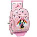 Mochila infantil rosa con carro Minnie Rainbow