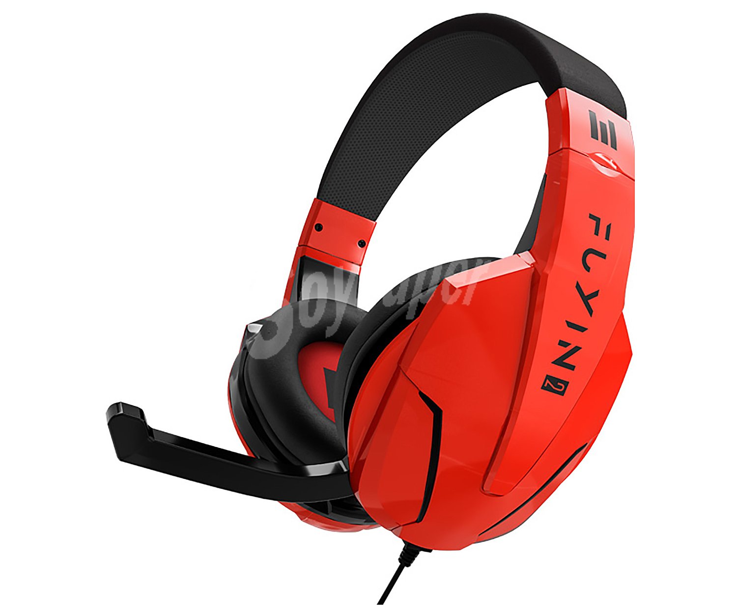 Auriculares gaming con micro compatibles con Ps4, Xbox One, Switch, Pc y Mac, color rojo, Fuyin 2 indeca.