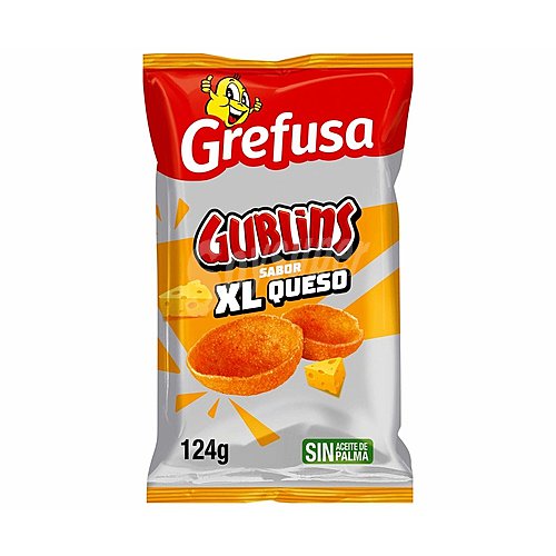 Grefusa Snack de maíz Gublins XL sabor queso grefusa