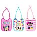 Pack de 3 baberos de rizo con lazos, minnie.