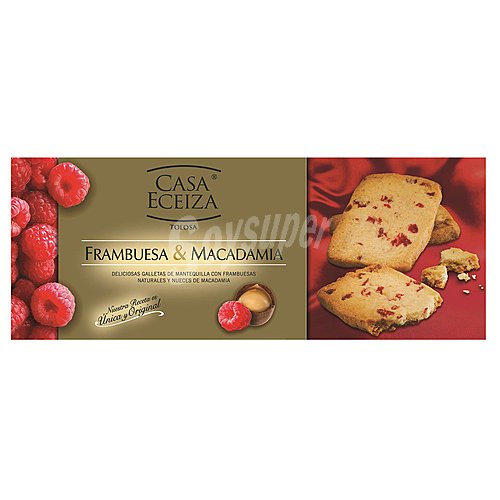 Casa eceiza Galletas de mantequilla con frambuesa y nueces casa eceiza