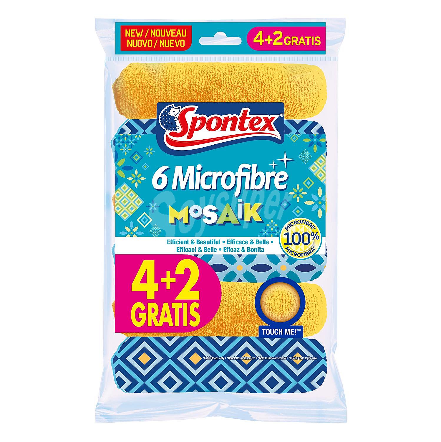 Bayeta Microfibra Multiuso de gran Tamaño spontex - Multicolor