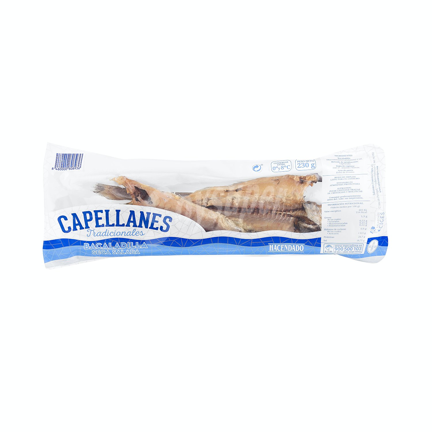 Capellanes secos salados