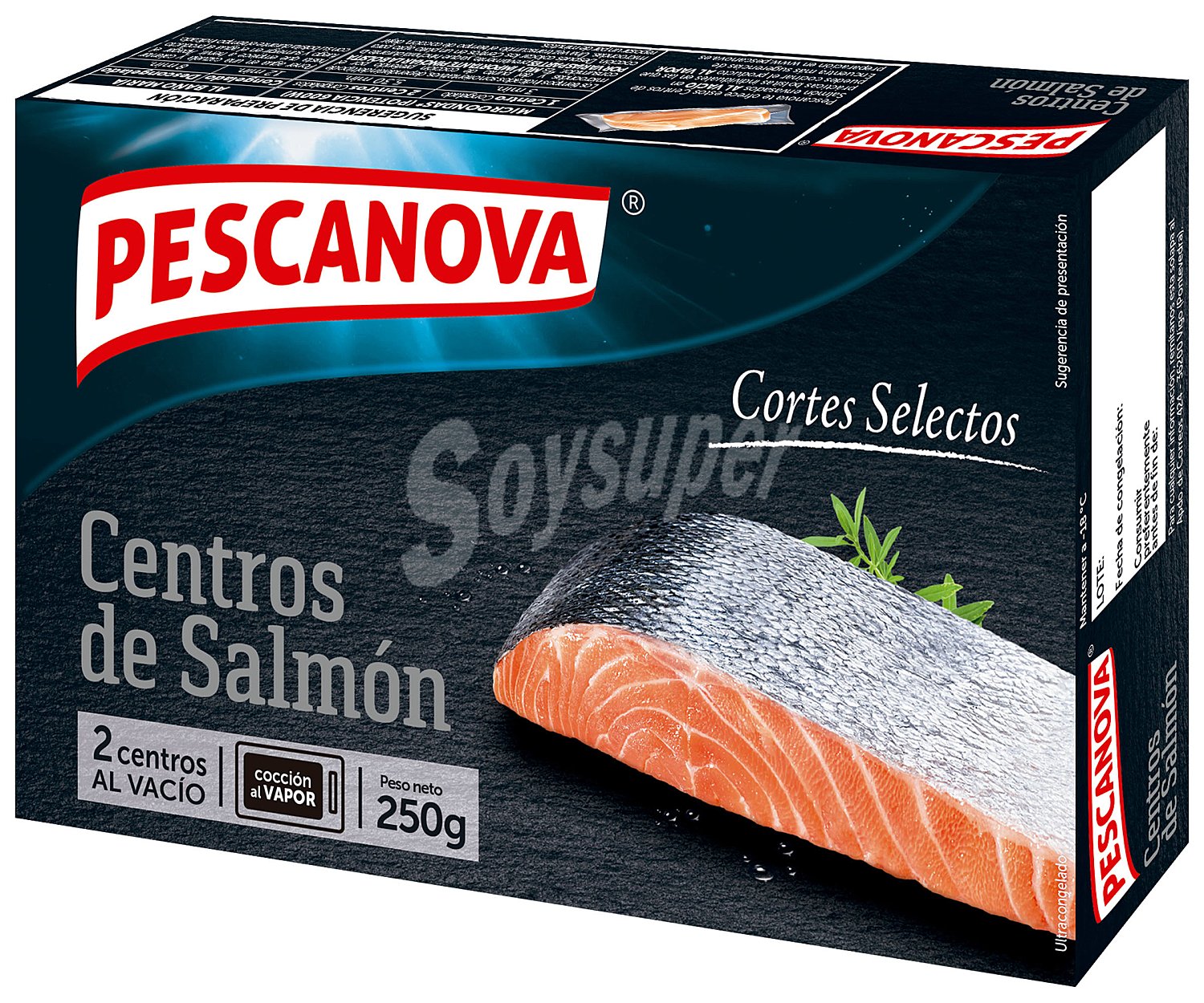 Pescanova Centros de salmón, ultracongelados y envasados al vacio de forma individual pescanova