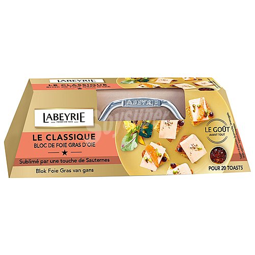 Labeyrie Lingote de foie gras de oca con cortador labeyrie