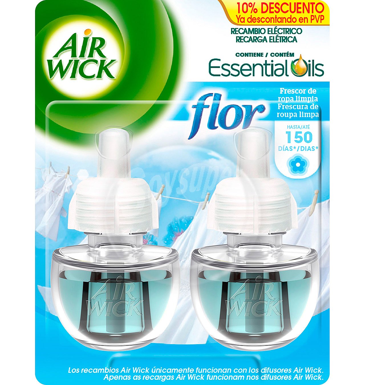 Ambientador electric air wick recambio duplo flor