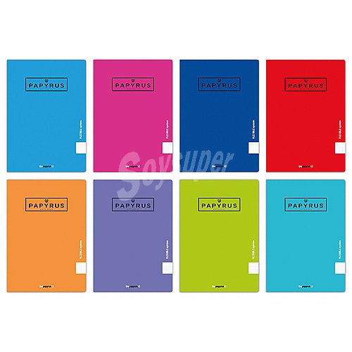 Cuaderno de grapas 48 hojas tamaño A4 tapa flexible, interior liso, unipapel