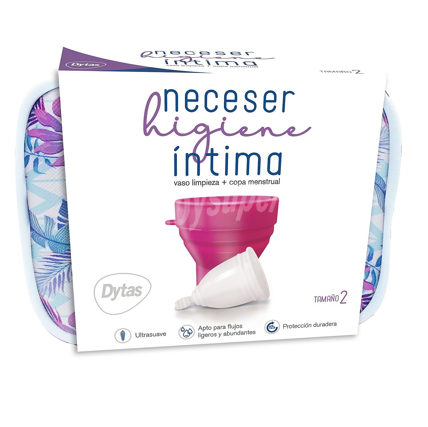 Neceser higiene tamaño 2 Dytas: copa menstrual y vaso limpieza 1 unidad