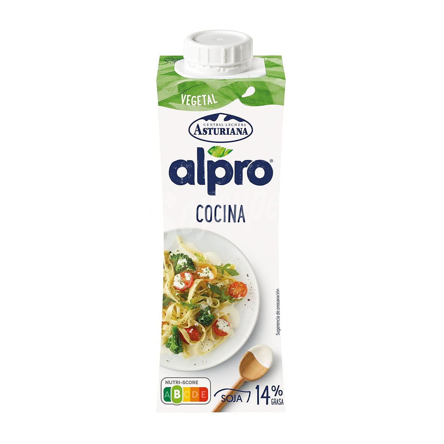 Nata para cocinar Alpro - Central Lechera Asturiana con soja