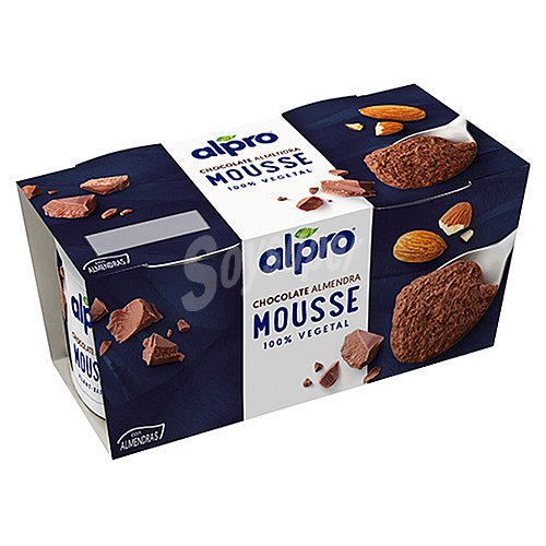 Alpro Mousse 100% vegetal de chocolate con almendra alpro