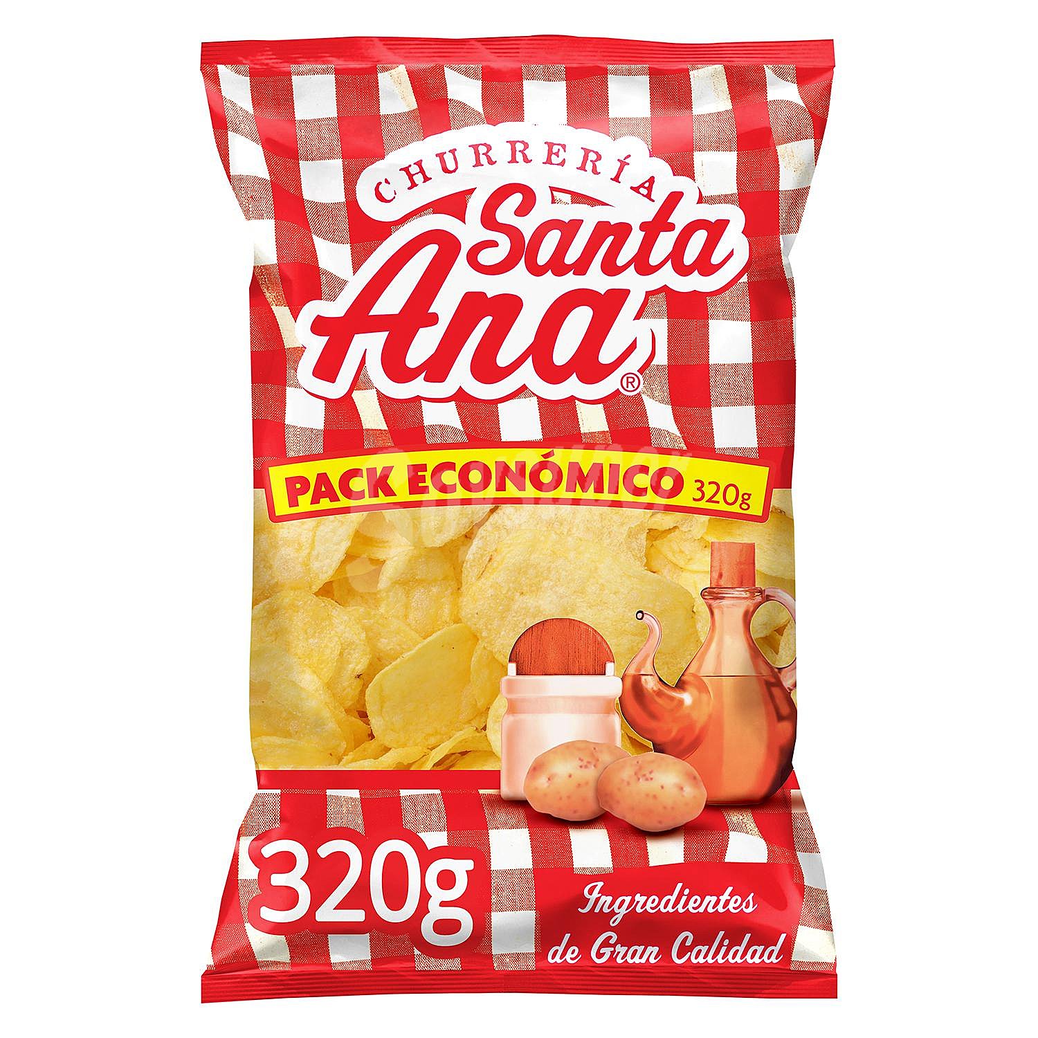 Patatas fritas con sal lisas