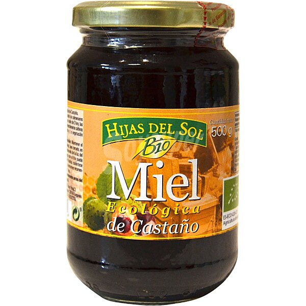 miel de castaño ecológica frasco 500 g