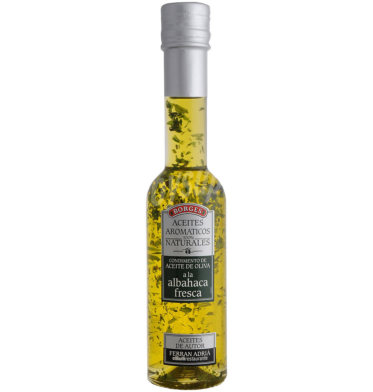 Aceite de oliva a la albahaca fresca