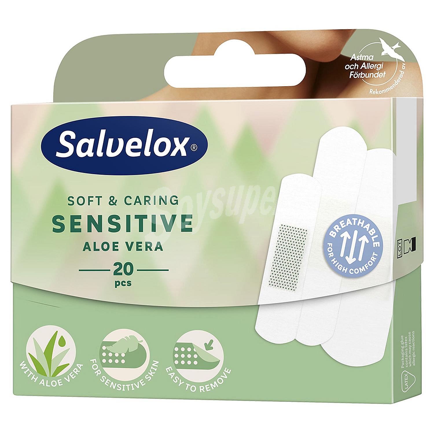 Apósitos sensitive con aloe vera Salvelox