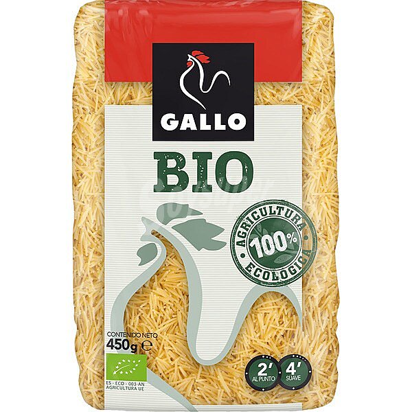 Bio fideos 100% agricultura ecológica