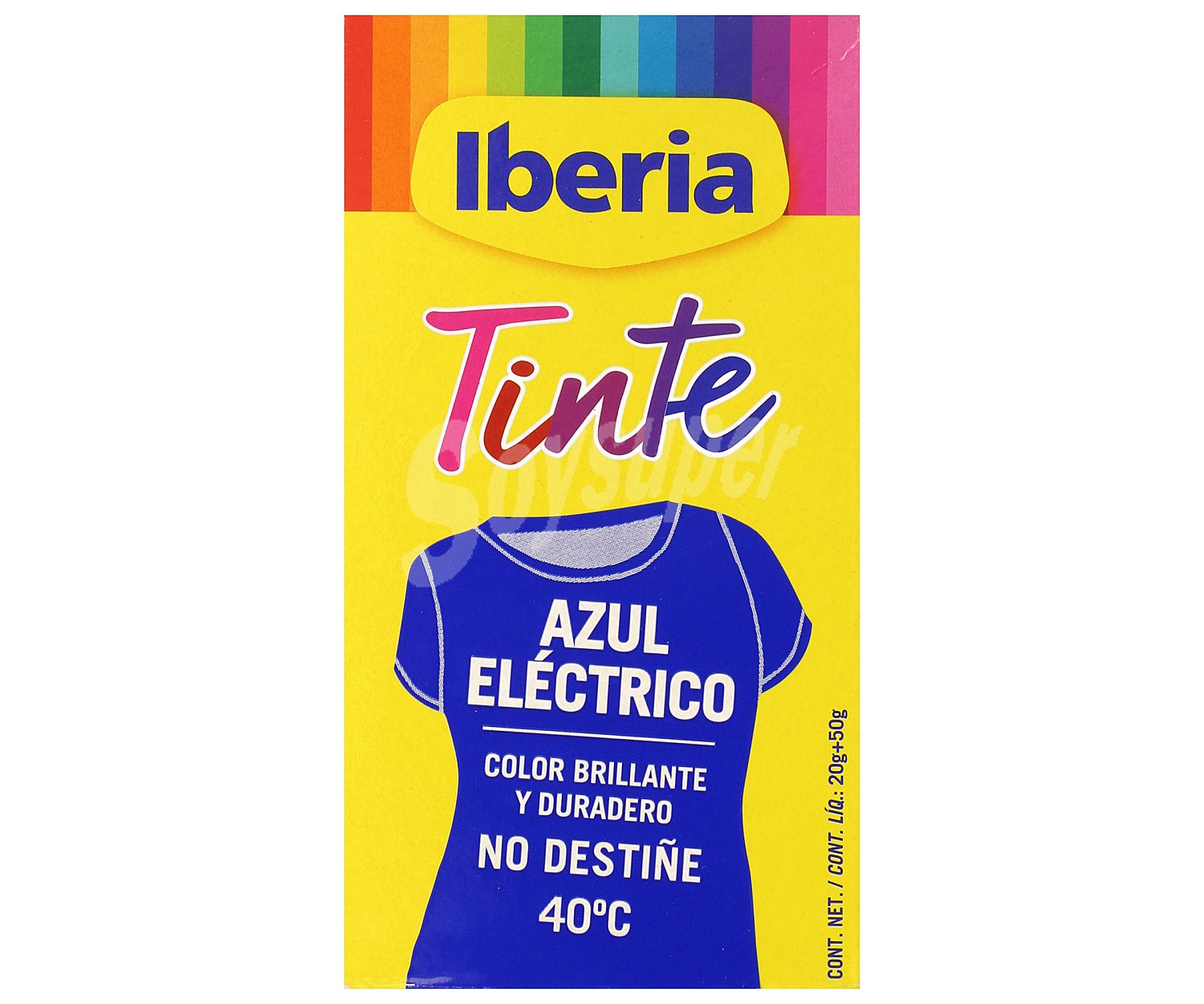 Tinte azul eléctrico