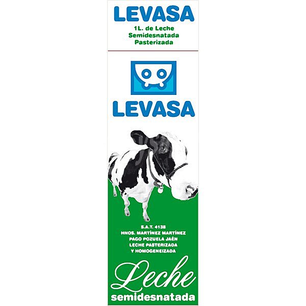 Leche fresca semidesnatada pasteurizada