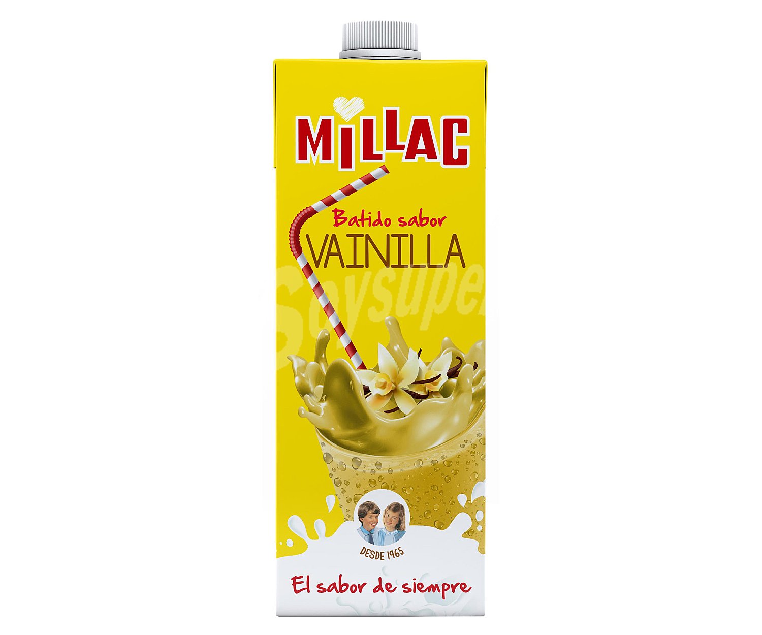 Batido con sabor a vainilla, enriquecido con aceites vegetales seleccionados