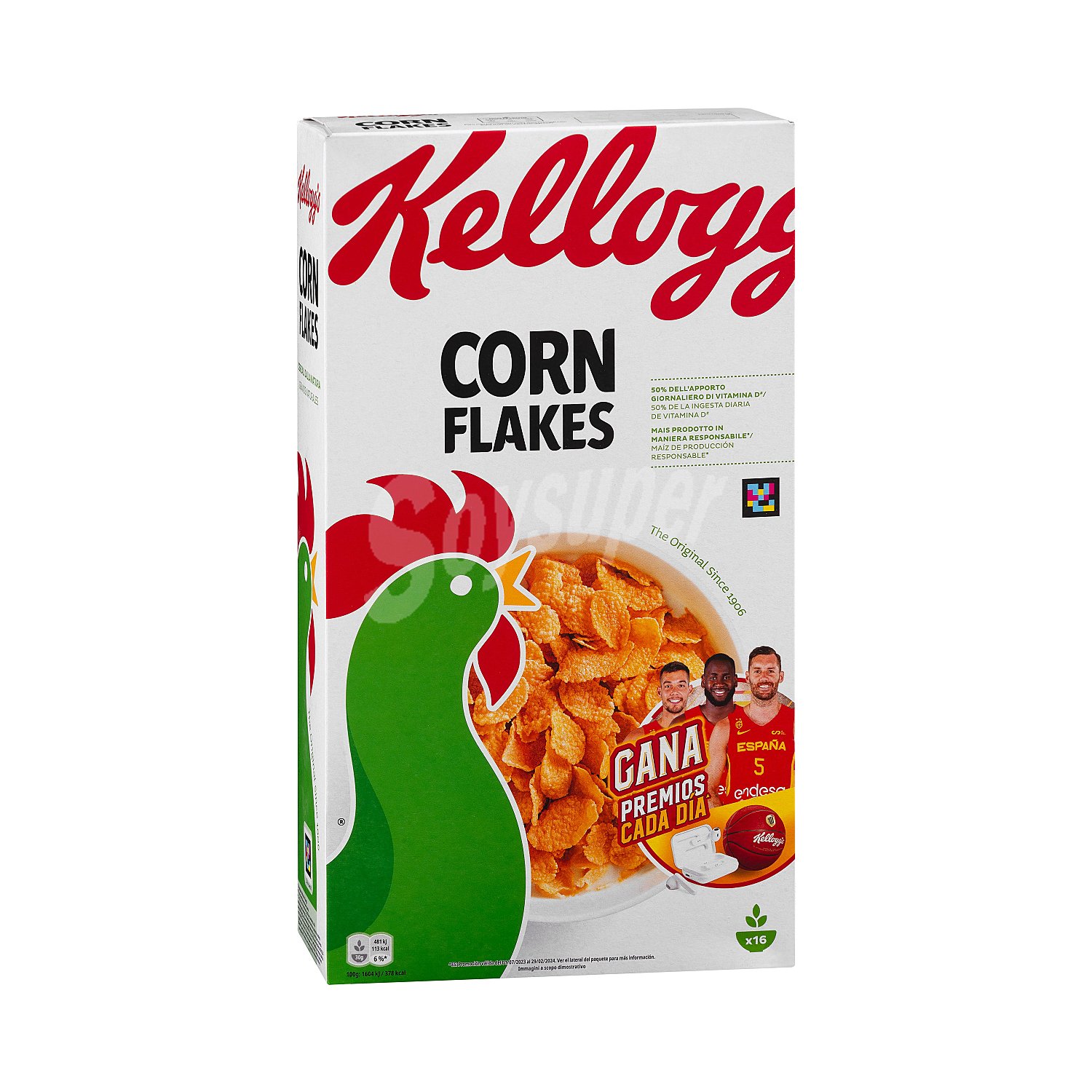 Cereales copos de maíz natural kellogg's corn flakes