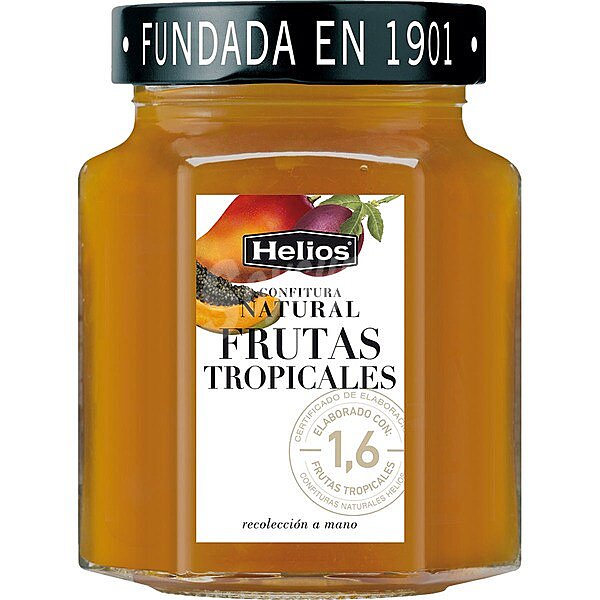 Confitura de frutas tropicales, toque de zumo de limón y azúcar moreno