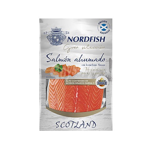 Nordfish Salmón ahumado en finas lonchas, Escocés nordfish