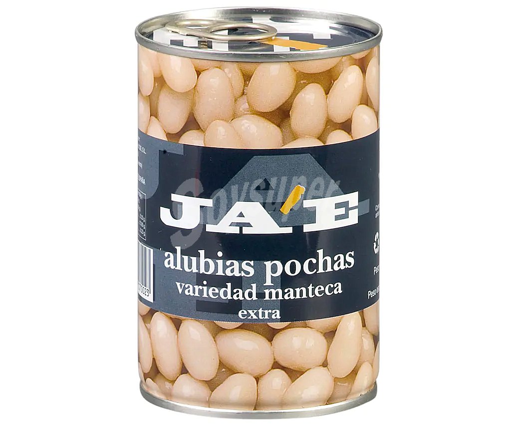 Alubias blancas cocida pocha