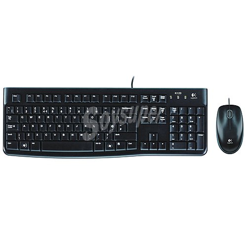 Set de teclado y ratón logitech Desktop MK120, conexión Usb