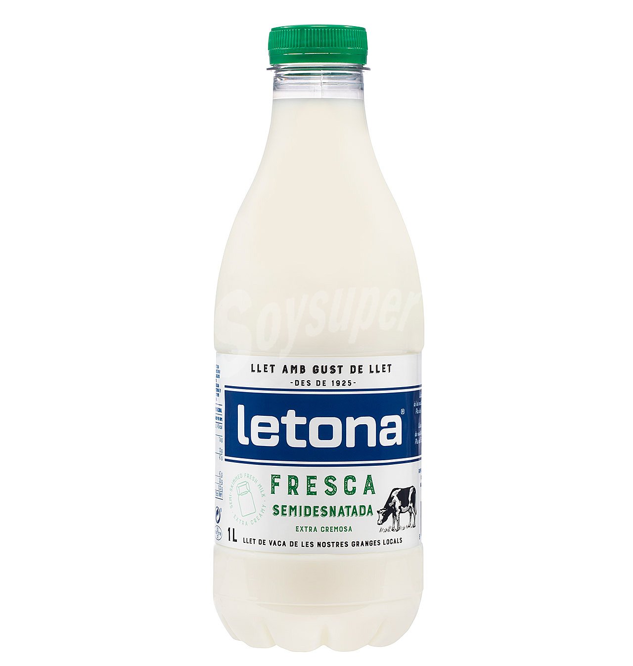 Leche fresca semidesnatada de vaca, extra cremosa