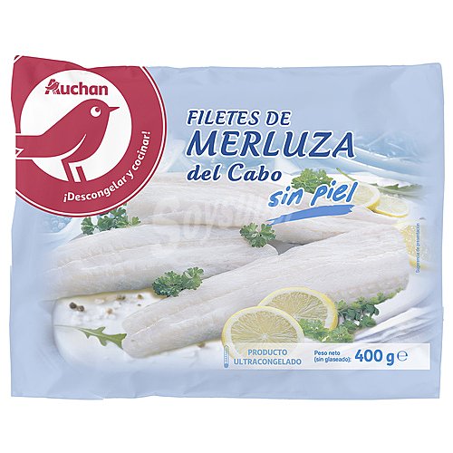 Producto alcampo Filetes de merluza del cabo, ultracongelados y sin piel producto alcampo