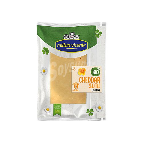 Millán vicente Queso en lonchas Cheddar ecológico millán vicente