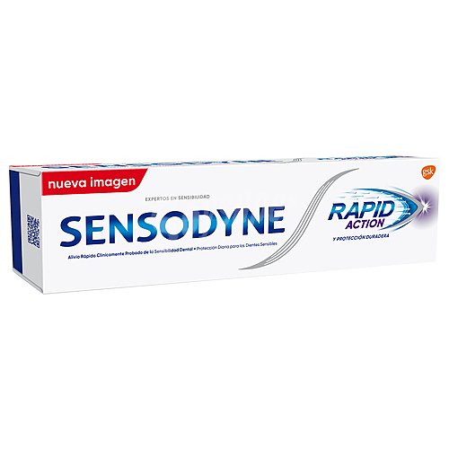 Sensodyne Pasta de dientes con flúor para el alivio rápido de la sensibilidad dental sensodyne Rapìd action