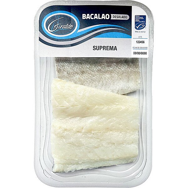 Esencial supremas de bacalao desalado