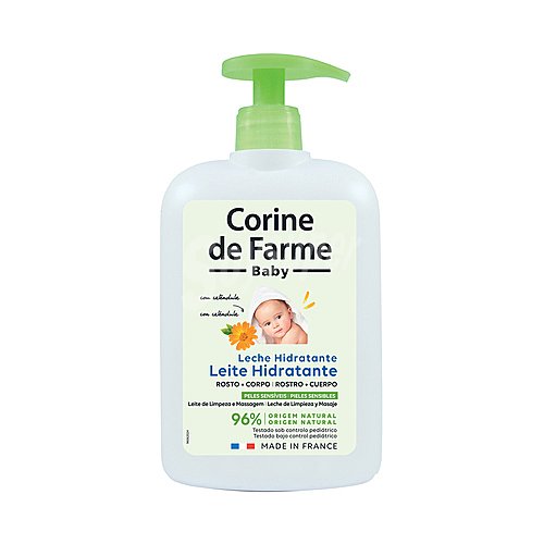 Corine DE farme Loción de limpieza y masaje para rostro y cuerpo, especial pieles sensibles corine DE farme