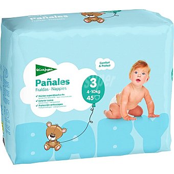 Pañales unisex de 4 a 10 kg talla 3 elásticos y transpirables