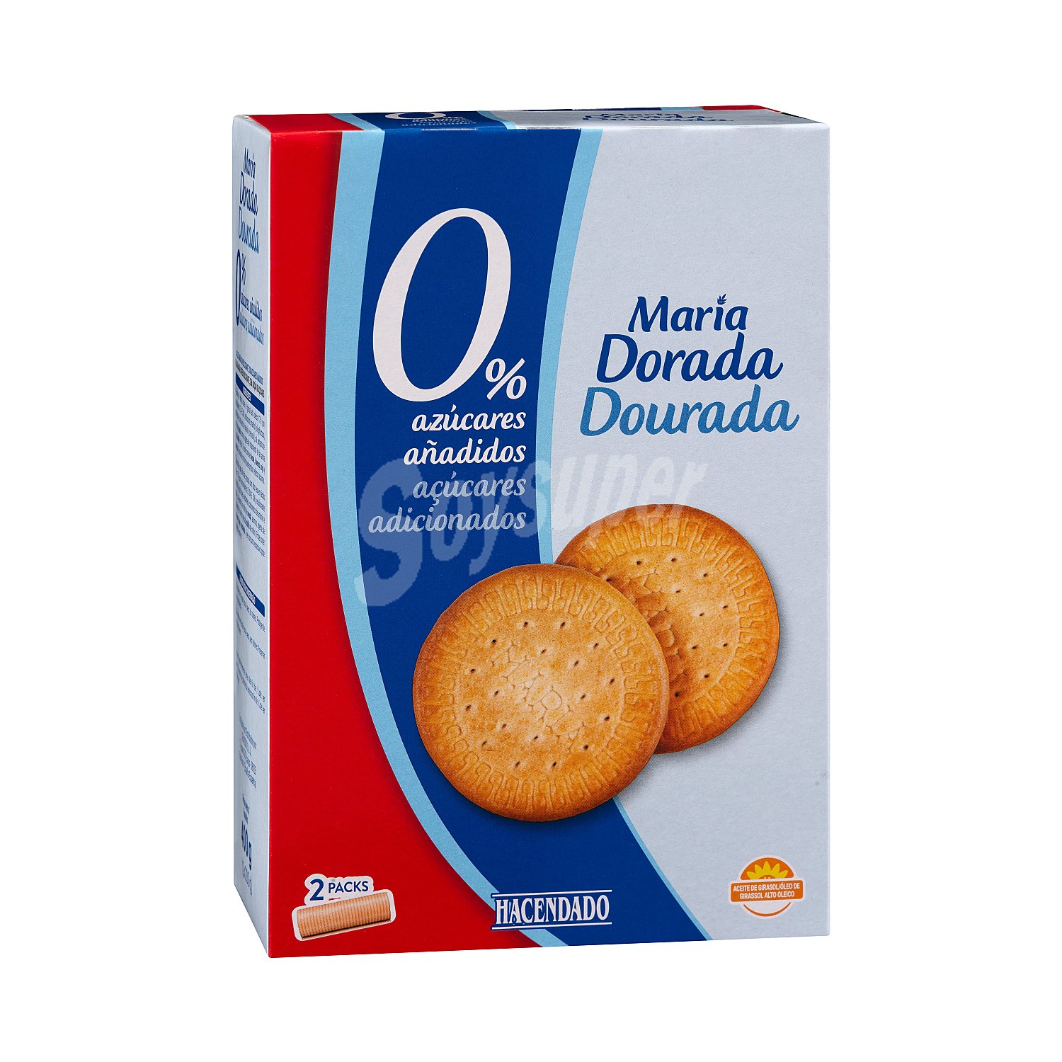 Galletas María dorada 0% azúcares añadidos