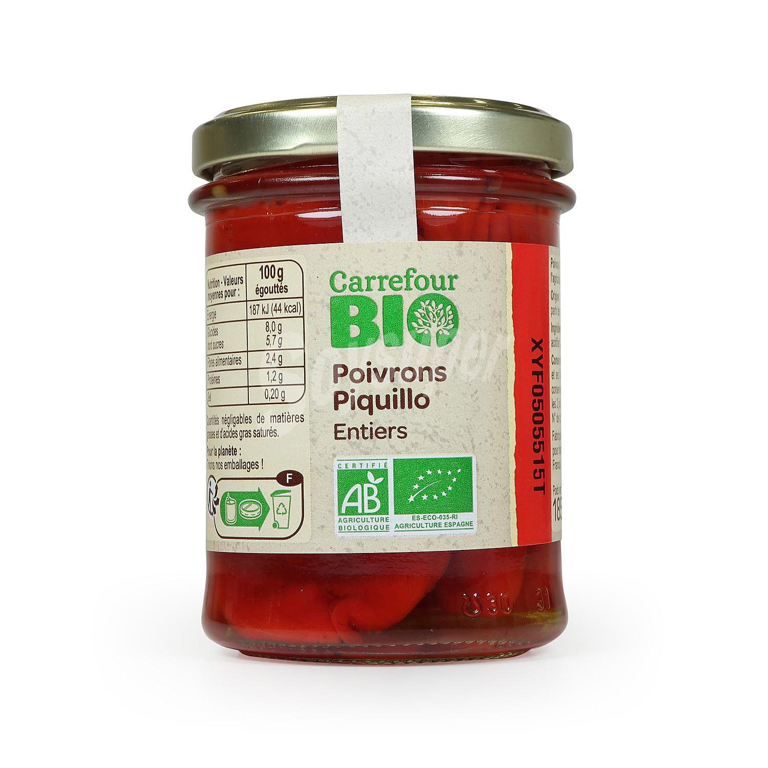 Pimientos de piquillo ecológico Carrefour Bio