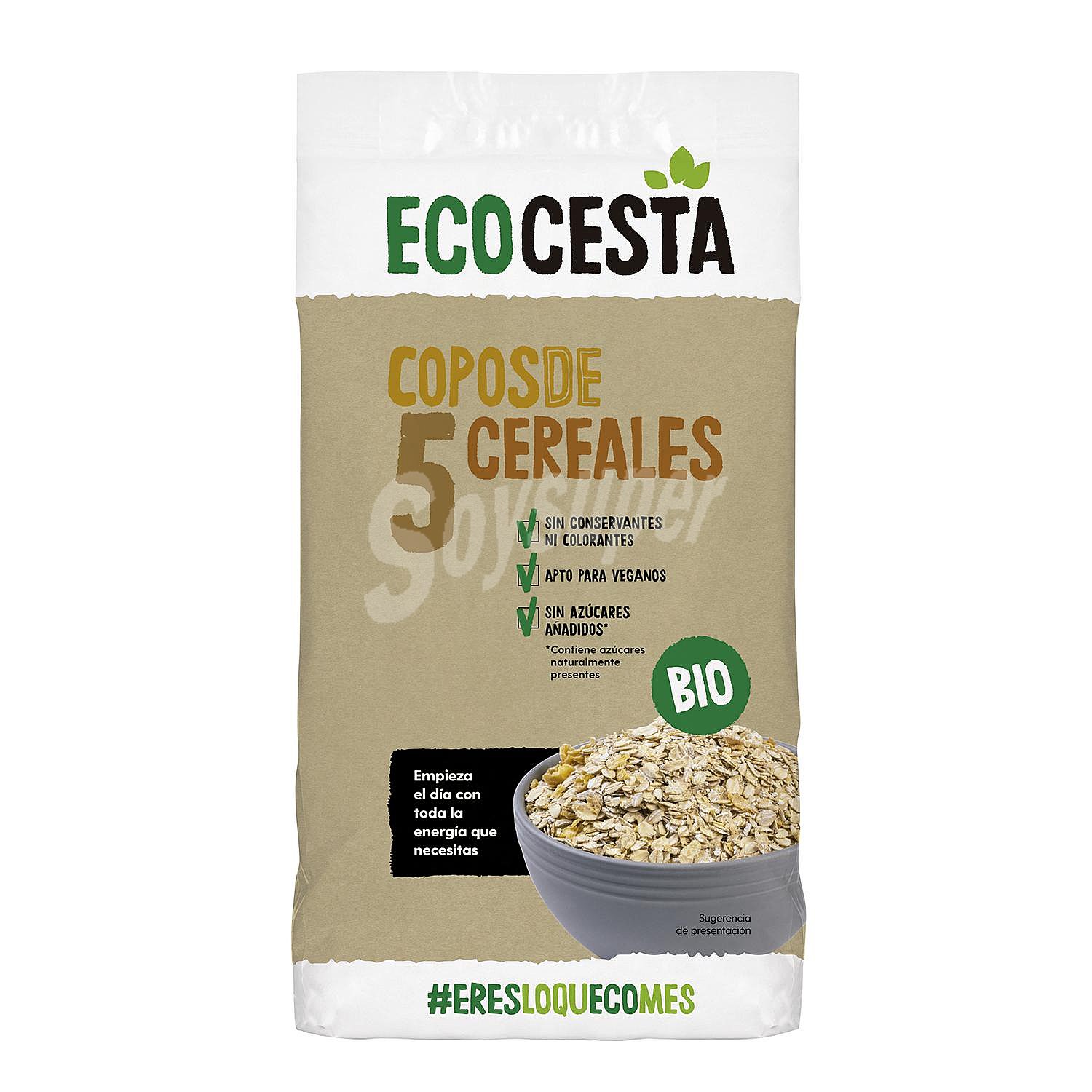 Copos de 5 cereales ecológico ecocesta