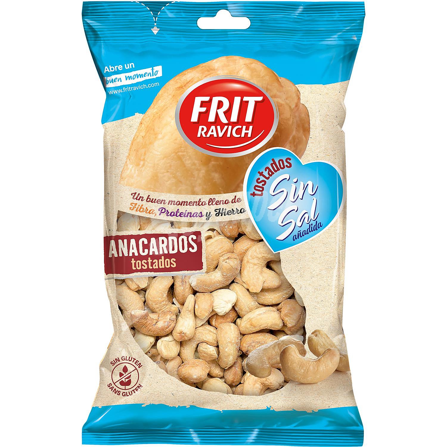 Anacardos tostados sin sal frit ravich