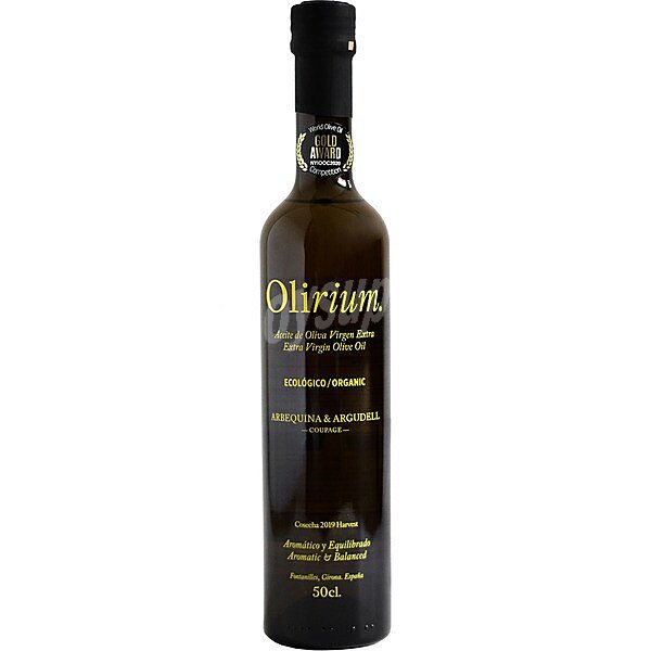 Aceite de oliva virgen extra arbequina argundel ecológico